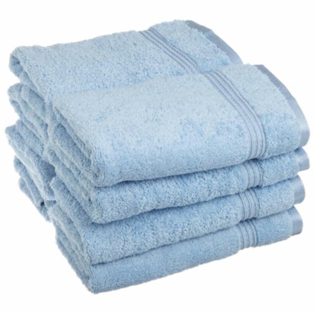 Superior Egyptian Cotton 8-Piece Hand Towel Set Light Blue NS HTOWEL LB